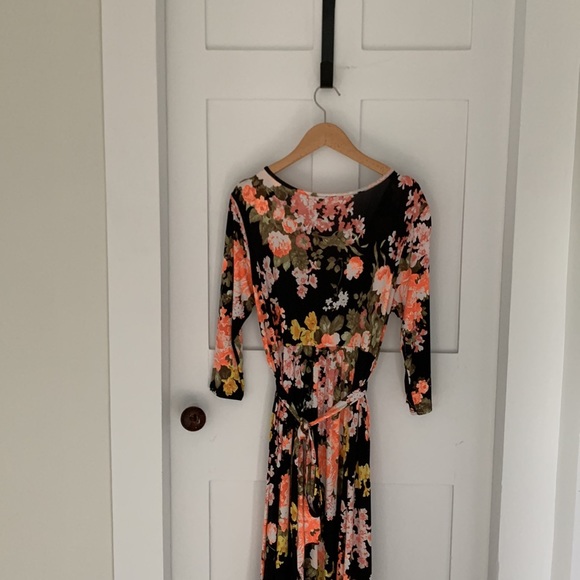 Pink Blush Maternity Faux Wrap Maxi Dress - Picture 5 of 7